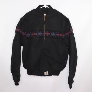 Vintage New Carhartt Navajo Print Bomber Jacket